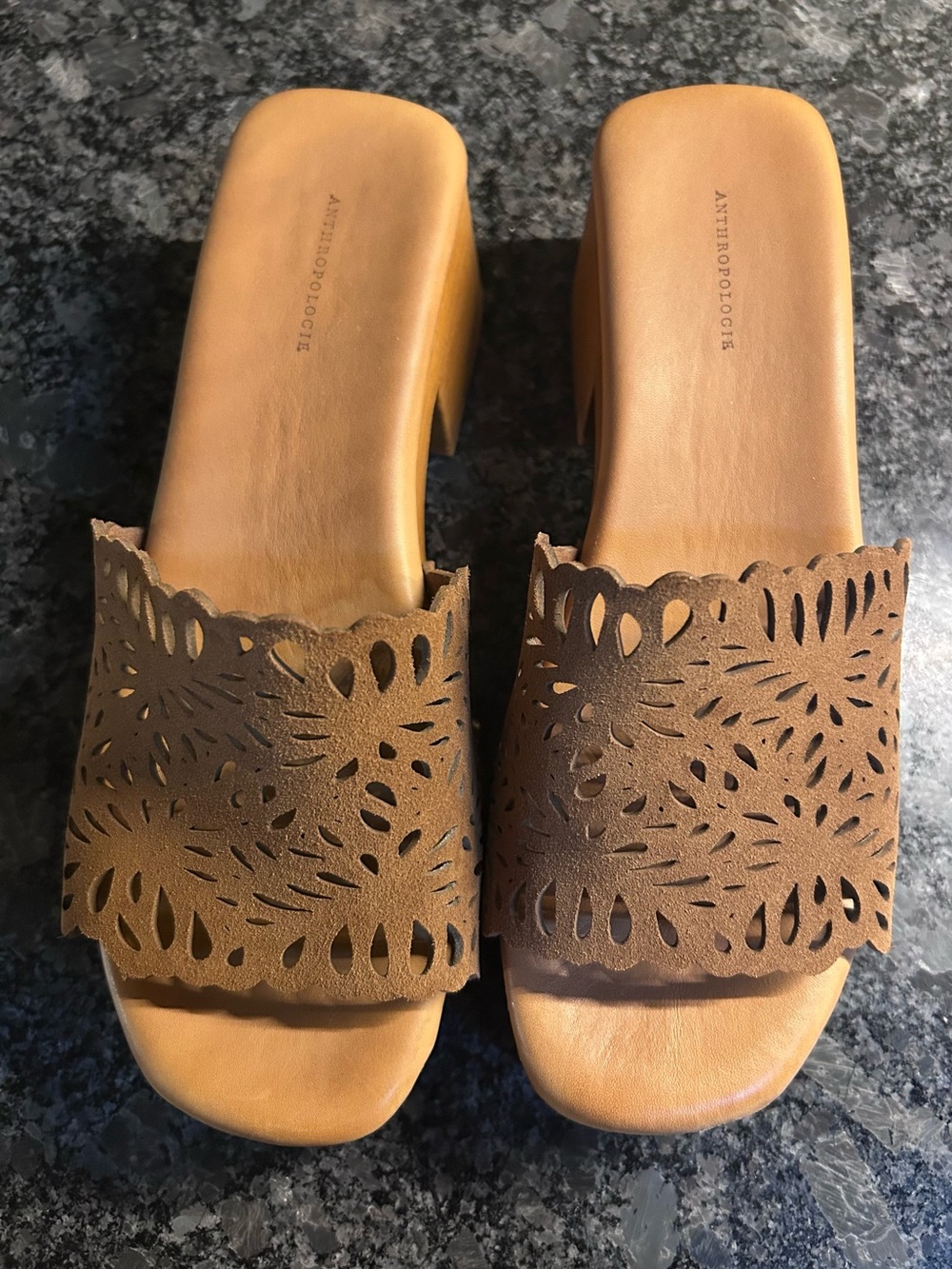 Anthropologie Platform Sandals